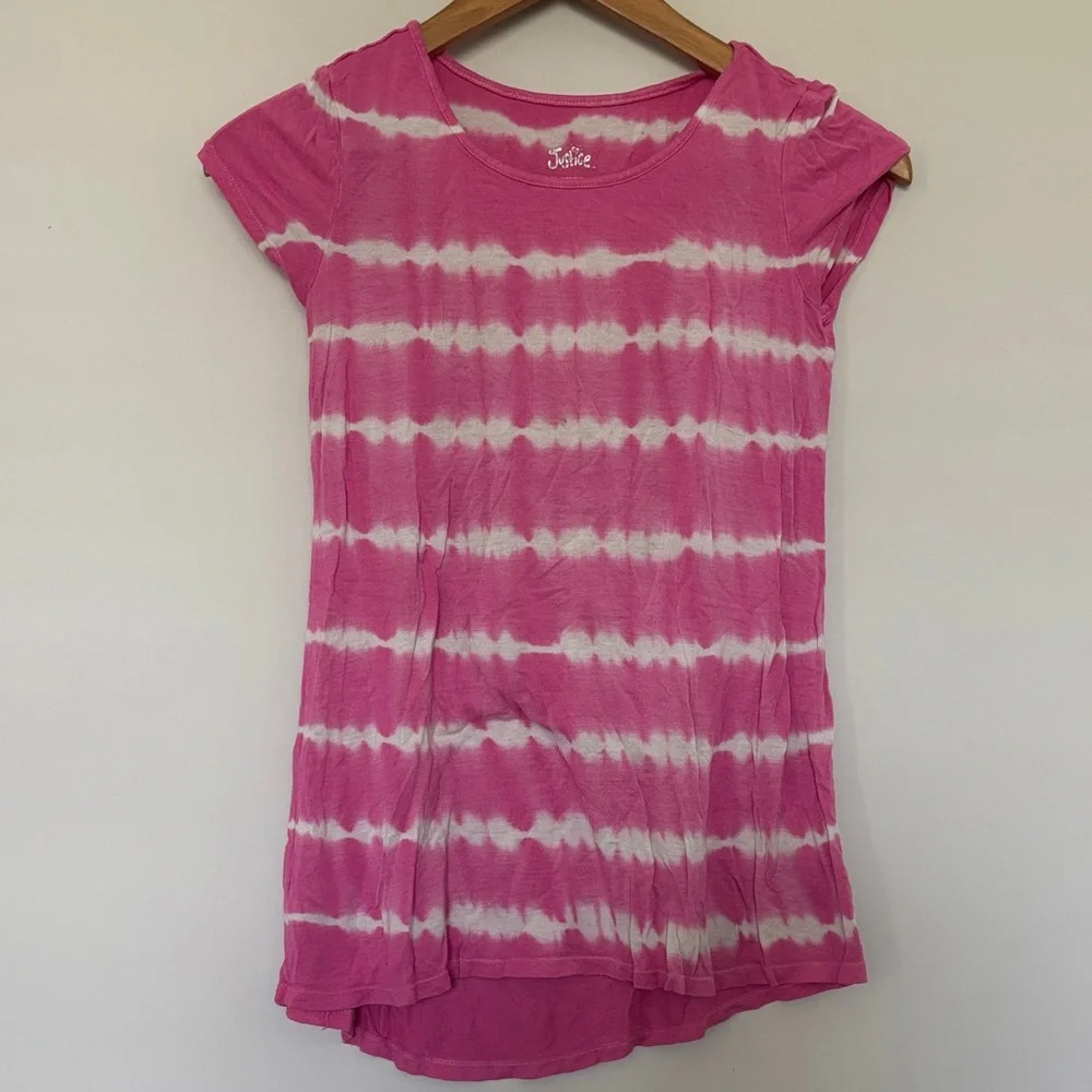 Justice Tie-Dye Tee Shirt Sz 14/16 GUC